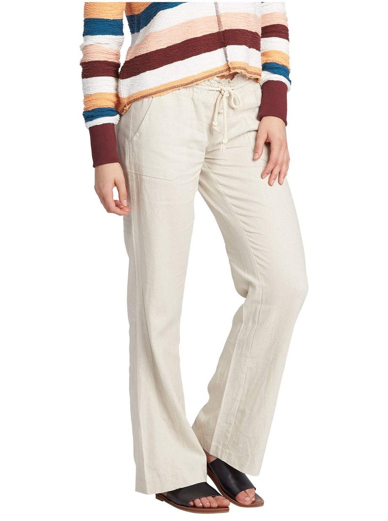 Roxy Women's Oceanside Pant, Stone, X-Large - Image 3